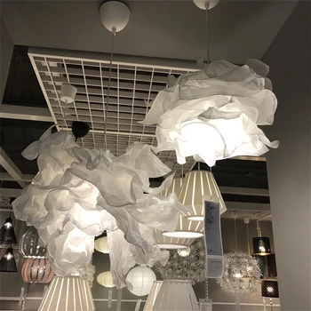 1Pc Umenie DIY Cloud Tienidlo Lampy Kvet Svetlo, Tieň, Strop Tienidlo Dekorácie Luster Prívesok na Obývacia Izba, Spálňa Bar