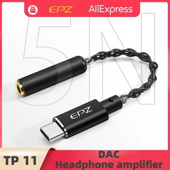 EPZ TP11 Slúchadlový Zosilňovač DAC, USB, Typ C Na 3,5 mm Jack pre Slúchadlá Audio Adaptér 24Bit 196Khz Digital Dekodér AUX Konvertor