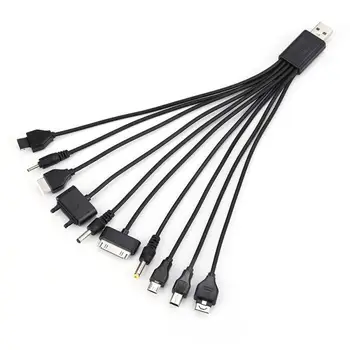 10 V 1 Multi-Funkčný USB Kábla Telefónu Nabíjačku USB Nabíjací Kábel, Kábel Konektor Pre HuaWei, Samsung, Sony Ipod Motorola