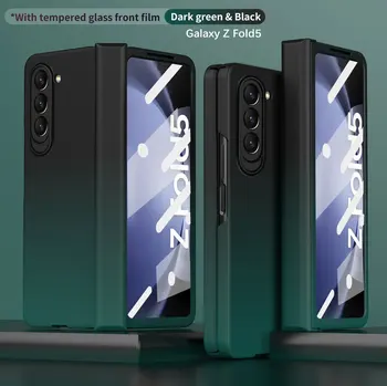 Pre Samsung Galaxy Z 5 Násobne Prípade Záves Gradient Macaron Násobne 4 3 2 Prípad Brnenie Shockproof 360 Full Screen Protector Kryt