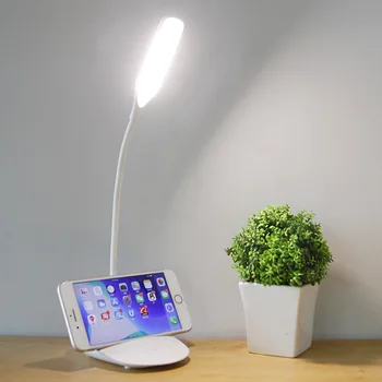Stolná Lampa Flexibilné 3 Úroveň Jasu USB Nabíjateľné stolná Lampa Touch Ovládania Prenosný písací Stôl Svetlo Ploche Nočné Svetlo Pre Dieťa