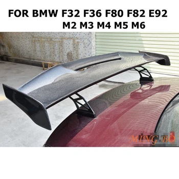 Pre BMW F32 F36 F80 F82 E92 M2 M3 M4 M5 M6 auto styling ŠIALENÝ Štýl Uhlíkových Vlákien FRP Kufri Pery Spojler Krídlo