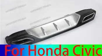 Sedan Zadný Dolný Nárazníka Difúzor Pery Kryt Výfuku Dekor Dekoratívne Zadný Nárazník Pery vhodné Na Honda Civic 2016 2017 2018 2019
