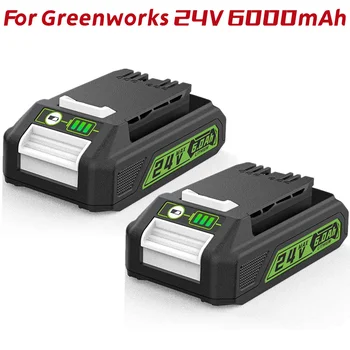 Náhradné Greenworks 24V 6.0 Ah Batérie BAG708,29842 Lítiová Batéria Kompatibilná s 20352 22232 24V Greenworks Batérie Nástroje