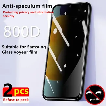 800D Anti-Spy Sklo Na Samsung Galaxy A52 A53 A72 A32 A42 A33 A51 A71 A21 A30 A11 A12 Privacy Screen protector Tvrdené Sklo