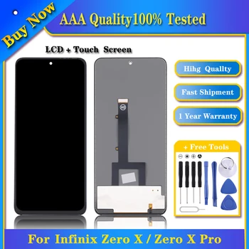 100% Testované AMOLED LCD Displej pre Infinix Nula X/Zero X Pro X6810 X6811 X6811B s Digitalizátorom. Plný Montáž Telefónne Časti