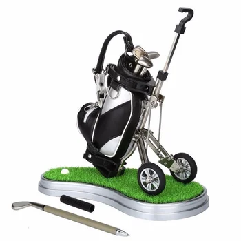 Mini Golf Držiak na Pero pre Stolné Dekorácie Taška Golf Narodeninovú Tortu Golf Darček pre Golfistov Kolegyňa Fanatik Fanúšikov Father 's Day