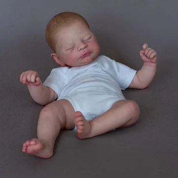 52 Timothy Spí Novonarodené Dieťa Reborn Bábiky Baby Vysokej Kvality Genesis Ručne Maľované Bábiky s Viditeľné Žily 3D Pokožky Hračky
