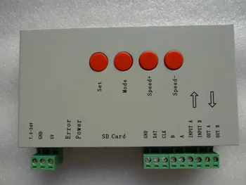 T-1000S LED SD kartu pixel dispečer;B typ;podpora TLS3001 IC;DC5-24V príkon;SPI výstupného signálu