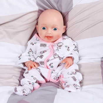 Realistické 45 cm celého Tela Silikónové Reborn Baby Doll Mäkké a Ľahké 2,6 kg Ideálny detské Hračky pre Radostný Smiech Dievča