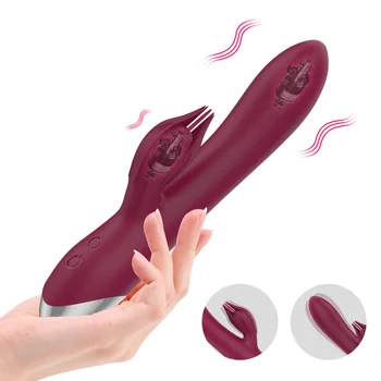 Sex Hračky pre Ženy 2 Motory 10 Rýchlosti Klitorisu Stimuláciu G-bodu Rabbit Vibrátor Chargable Dildo Vibrátor Dospelých Produkty
