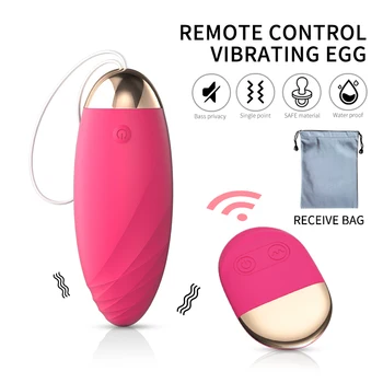 Guľka Vibrátor Bezdrôtové Diaľkové Ovládanie Vibračné Vajíčka Vibrátor G-bod Stimulátor Klitorisu 10 Rýchlosti Skok Vajcia Sexuálne Hračky Pre Ženy