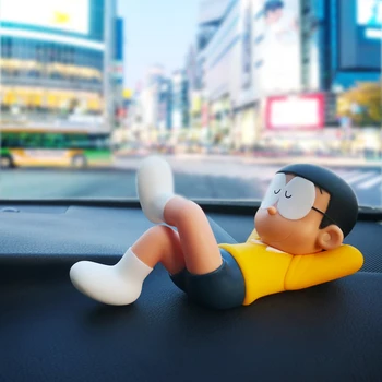 Anime Doraemon Nobita Nobi Q Verzia PVC Akčné Figúrky Auto Cake Decoration Model Bábiky, Hračky pre Deti Narodeninám