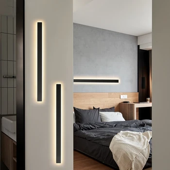 Moderná Severská LED Nástenné Svietidlo Minimalistický Ľahké A Tenké Chodby, Spálne, Nočné Lampy, Interiérové Dekoratívne Svietidlá