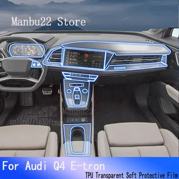 Pre Audi Q4 E-tron(2022-2023) Auta GPS Navigácia LCD Displej TPU Ochranný Film Protektor Dekorácie, Nálepky