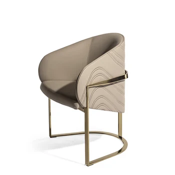 Dizajn Ramena Luxusné Jedálenské Stoličky Obývacia Izba Office Toaletný Stôl, Stoličky, Spálne Faux Kožené Cadeira Hráč Domácnosti