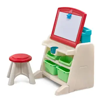 & Doodle Stojan Stôl s Stolice a Dostatok Úložného Hračka skladovanie Hračiek skladovanie