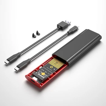 M2 SSD Prípade Box NVME SSD Krytu M. 2 na USB Typu C Pevný Disk Kryt pre NVME PCIE NGFF SATA M+B Kľúč SSD Disk Dual Protokol
