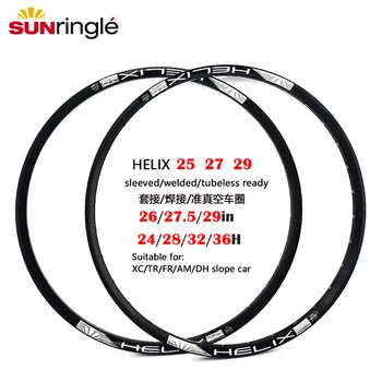 Sunringle HELIX ráfika kolesa Hliníkovej zliatiny Mountain/cestný bicykel TR25 TR27 TR29 vysávač kolieska rim 28H 32H kolesa rim 29/27.5/26 palec