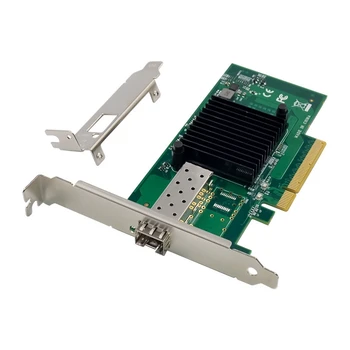 1 Nastaviť Sieťovú Kartu Server Sieťové Karty 82599EN PCI-E X8 Jedného Optického Portu, 10G SFP+ Server Optické Sieťové Karty