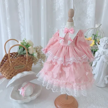 BJD Bábiky oblečenie Vhodné pre 1/3 1/4 1/6 veľkosť pink s dlhým rukávom luk perlinkové tkaniny sukne bábika príslušenstvo