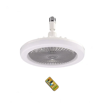 Stropný Ventilátor S Diaľkovým ovládaním A Svetlo 30W LED Lampa Ventilátor Smart Tichý Stropný Ventilátor E27 Base Converter