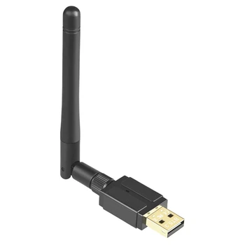 1 Nastavte 100M Externá Anténa USB Bluetooth Vysielač, Prijímač, Adaptér Bluetooth (Black)