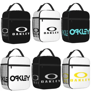 Oakley Logo Izolované Obed Tašky Termálna Taška na desiatu Chladnejšie Tepelnej Lunch Box Piknik Jedlo Tote Tašky pre Ženy, Deti Práca