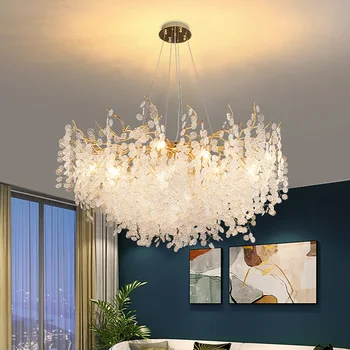 Moderné Atmosféru Svetla Luxusné Crystal LED Prívesok Lampy Domáce Dekorácie Prívesok Lampy Obývacia Izba, Jedálenský Stôl Spálňa Osvetlenie