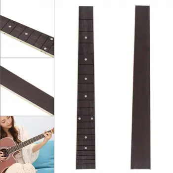 46 cm 20 Pražec Rosewood Akustická Gitara Hmatníkom Hmatník Vložkou Shell Zvuk Piont s ABS Hranou Gitara DIY Projekt Diely