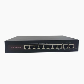 48V Ethernet, POE switch s 8 10/100Mbps Port IEEE 802.3 af/na Vhodné pre IP kamery/Wireless AP/CCTV kamerový systém