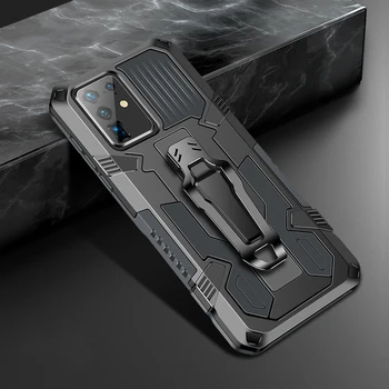 Luxusný Opasok Puzdro Pre Samsung Galaxy Note 20 10 Ultra S20 Plus A51 A50 A71 A70 A31 Telefón Shockproof Brnenie Stojan, Držiak Krytu