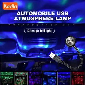 Mini Stage Svetlá Rgb Multi Color Disco Ball Rgb Led Svetlá Aktivované Zvukom Strobe Light Pre Auto Bar Club Led Nočné Svetlo
