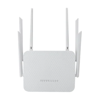 4G WIFI Router 1200Mbps 2.4 G+5G WIFI Bezdrôtový Smerovač 6 Anténa Gigabit 4G Router Office Podnikania (US Konektor)
