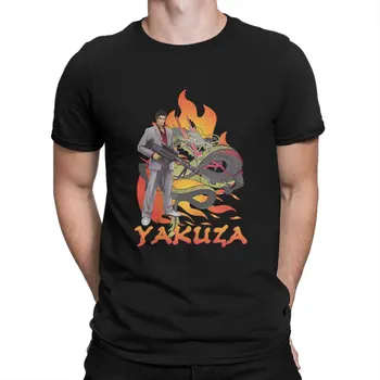 Pánske T-Shirt Kiryu Dragon Módne Čistej Bavlny Tee Tričko Krátky Rukáv Yakuza Kiwa Dragon T Košele O Krk Topy Nový Príchod