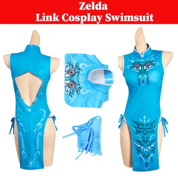 Zelda Cosplay Odkaz Plavky Kostým Slzy Kráľovstvo Úlohu Hrať Sexy Plavky Dievčatá Halloween Karneval Party Zamaskovať Oblek