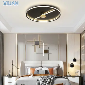 Super Tenký Škandinávskych Moderné Farebné LED Stropné Svietidlo, Spálne, Obývacia izba Okrúhle Kovové Sconces Stmievanie Stropné Svetlo Diaľkové