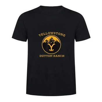 Retro Móda A Y-Yellowstones Dutton Ranč T-Shirt Grafické T Košele Mužov Oblečenie