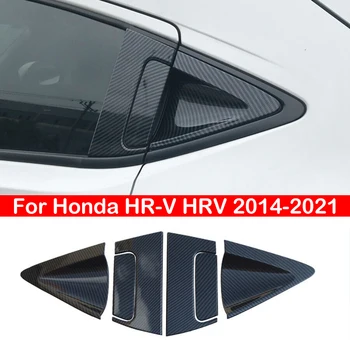 Pre Honda HR-V HRV Vezel 2014-2021 Uhlíkových Vlákien Chrome ABS Dvere Auta Misa, Kryt Rukoväte Výbava Chránič Nálepky, Auto Príslušenstvo