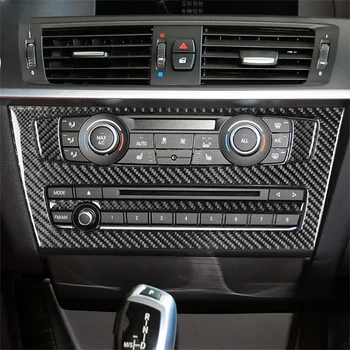 Pre BMW X3 F25 2011-2017 X4 F26 2014-2017 autorádio, klimatizácia Ovládací Panel Kryt Výbava Uhlíkových Vlákien Interiérové Doplnky