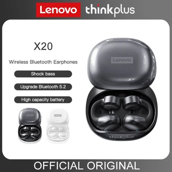 Lenovo X20 Earclip Bezdrôtové Bluetooth Slúchadlá 5.2 Ucho Klip Bezdrôtové Slúchadlá Športové Slúchadlá HiFi Basy Herné Slúchadlá 350mAh