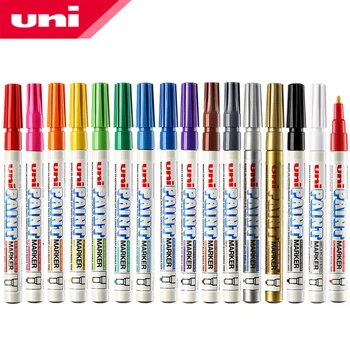 1pcs set UNI PX-21 malé Farba Pen Touch-up Pero 15-farba Nepremokavé Priemyselné Non-vyblednutiu Pneumatiky Značky Trvalé Farby Pera