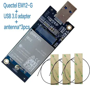 USB EM12-G Quectel EM12 LTE-A Cat12 600mbps zostupný a 150mbps uplink vrchol data rate EM12GPA-512-MSFT3 modul 3KS anténa