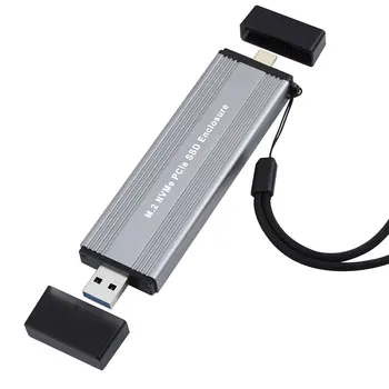 Duálne Rozhranie USB Disk Kontajner Kryte Adaptéra Externé Pripojenie Kábla Pevný Pevný Rámček Plug and Play pre PC