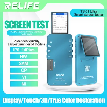 RELIFE TB-01 Ultra Inteligentný LCD Displej Tester Programátor Pre Telefón 6-14 ProMax Samsung Hawei Xiao Opravy Displej Nástroj Testu